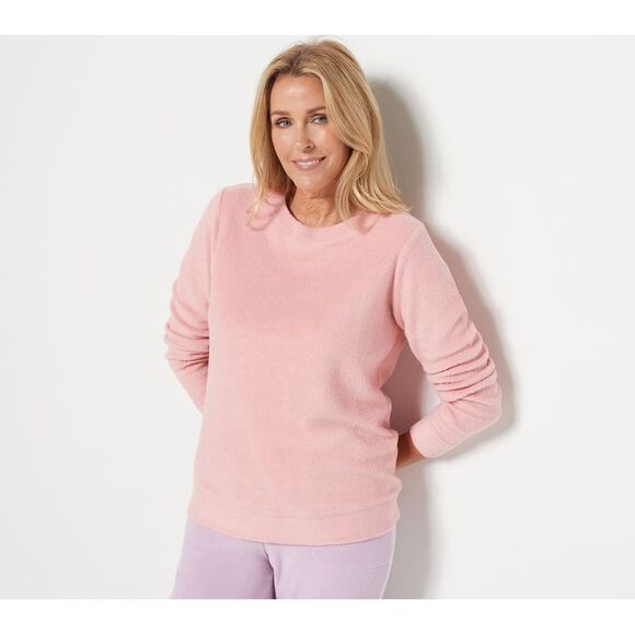 Denim & Co. Other - Denim & Co. Women's Sleepwear Sz S Comfort Z Baby Sherpa LT/PASPINK A459638